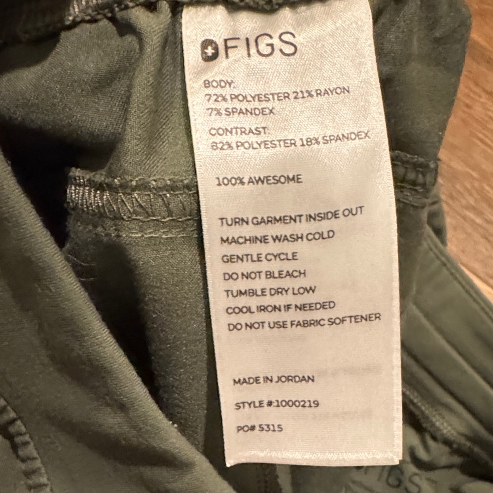 Figs Kade Cargo Pants Medium - Moss - Picture 4 of 4